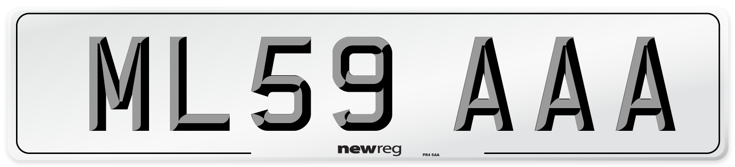 ML59 AAA Number Plate from New Reg